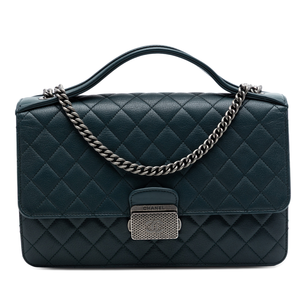 Pre-Loved Chanel Medium Quilted Goatskin CC University Flap